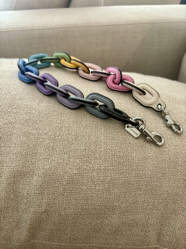 Coach chain strap- Multi -colored- NEVER WORN